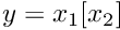 $ y = x_1[x_2] $